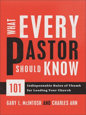 cover image of What Every Pastor Should Know